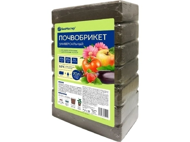 Почвобрикет Универсальный 70 л БиоМастер